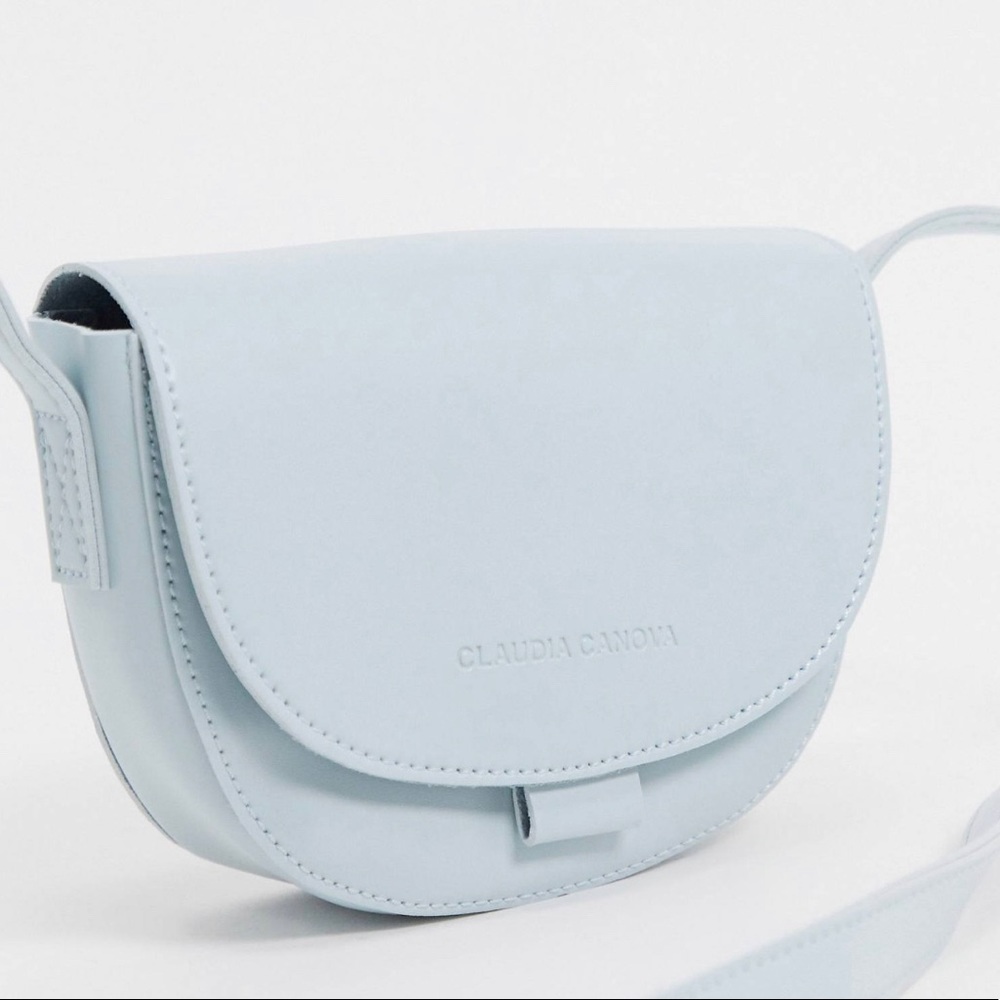 Claudia conova cross body bag light blue